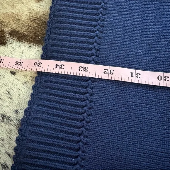 REFORMATION Catalina Cotton Mini Dress In Navy Blue Knit Sleeveless Mini‎ Size L - Picture 10 of 10